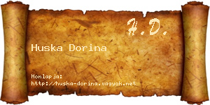 Huska Dorina névjegykártya